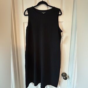 Eileen Fisher black dress, Large
